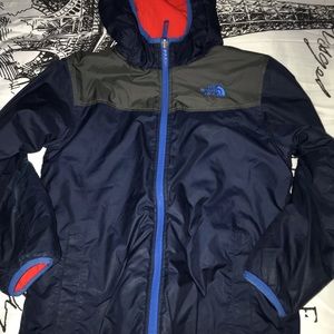 Boys North Face Reversible fleece jacket, size med